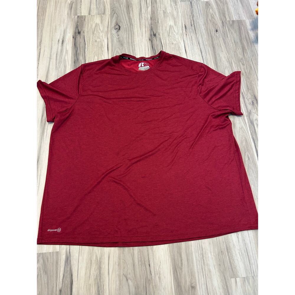 Russell Training Fit Fresh Force Short Sleeve Red Athletic T-Shirt 3XL